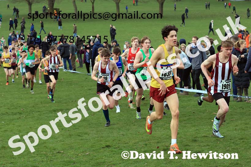 Mens Under-17s, 2024 CAU Inter Counties Cross Country Champs., Wollaton Park, Nottingham. Photo: David T. Hewitson/Sports for All Pics